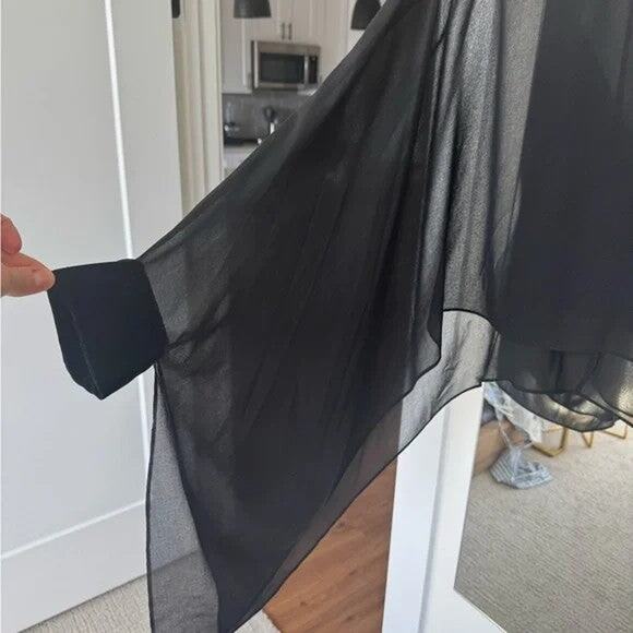 Zara Velvet Cape Blouse - XS-S - Picture 5 of 8